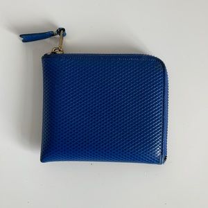 Comme des Garçons quarter zip leather wallet